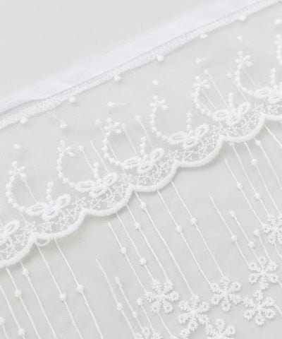Ribbon Tie Lace Stole by AMINA - Ametsuchi