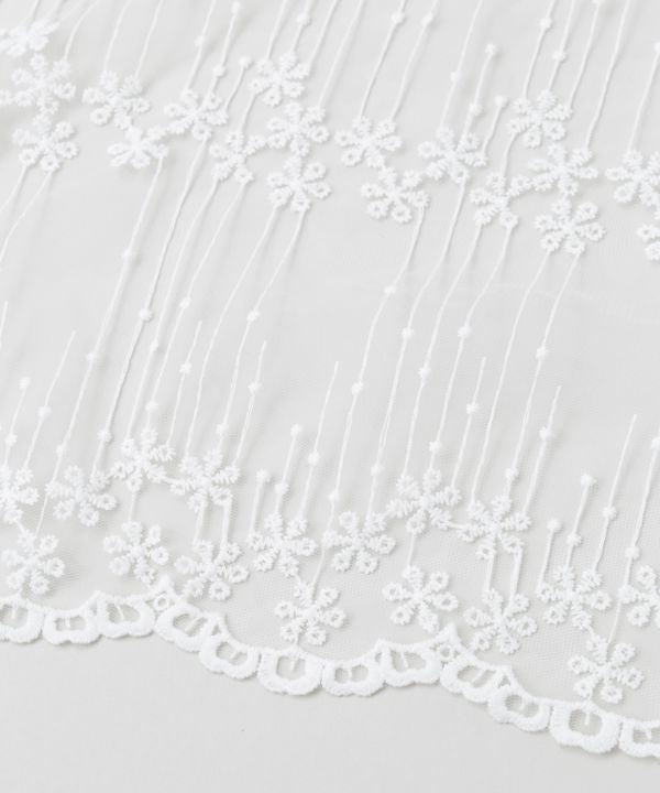 Ribbon Tie Lace Stole by AMINA - Ametsuchi