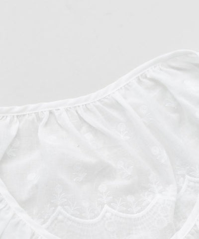 Embroidered Lace Way Scarf by AMINA - Ametsuchi