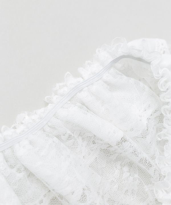 Ribbon Lace Way Scarf by AMINA - Ametsuchi