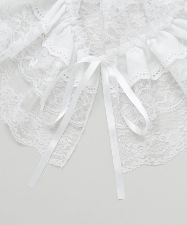 Ribbon Lace Way Scarf by AMINA - Ametsuchi