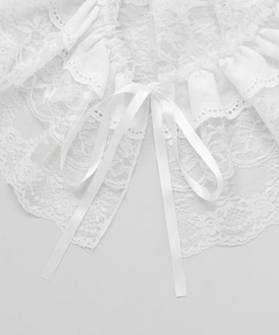 Ribbon Lace Way Scarf by AMINA - Ametsuchi