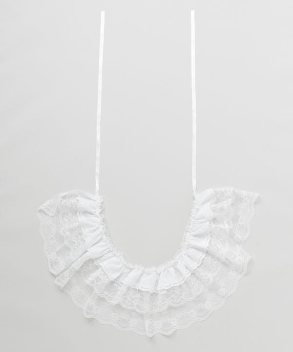 Ribbon Lace Way Scarf by AMINA - Ametsuchi
