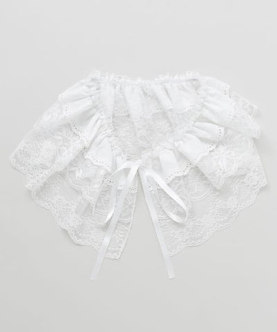 Ribbon Lace Way Scarf by AMINA - Ametsuchi