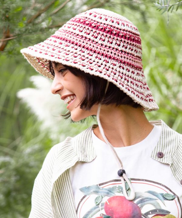 Outdoor Chin Strap Bucket Hat Caps & Hats by AMINA - Ametsuchi