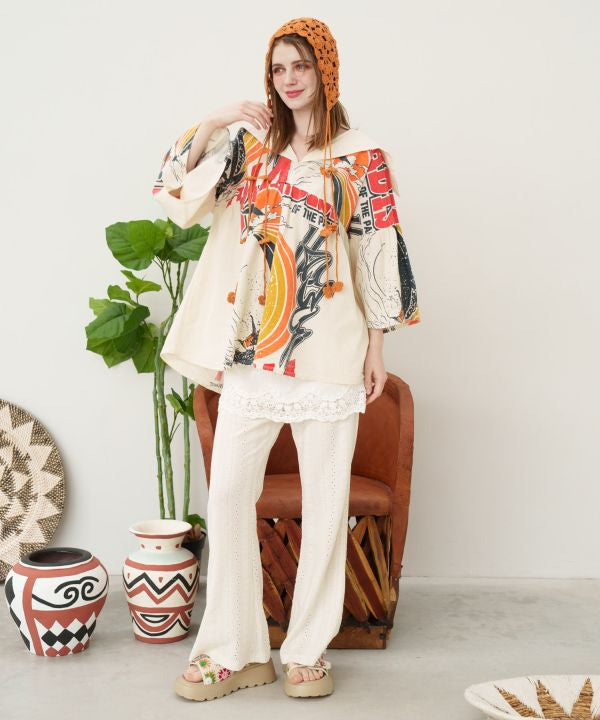 Crochet Babushka Cap by AMINA - Ametsuchi