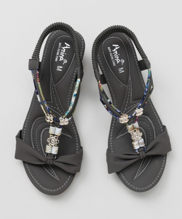 Woven Resort Sandals by AMINA - Ametsuchi