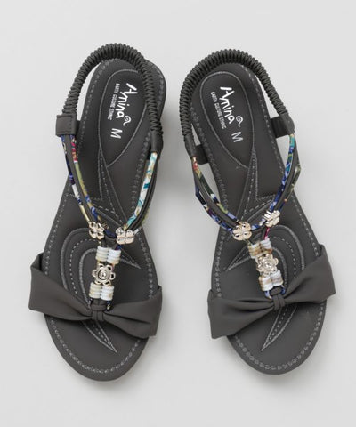 Woven Resort Sandals by AMINA - Ametsuchi