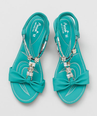 Woven Resort Sandals by AMINA - Ametsuchi