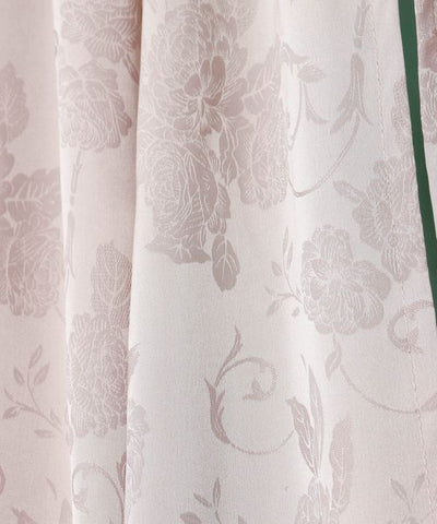 Peony Embroidery Satin Pants