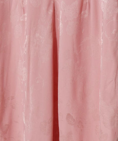 Peony Embroidery Satin Dress