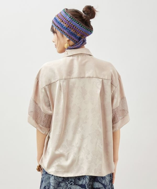 Satin Open Collar Shirt