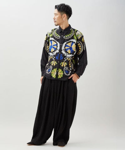 Flowy Pleated Pants for Men