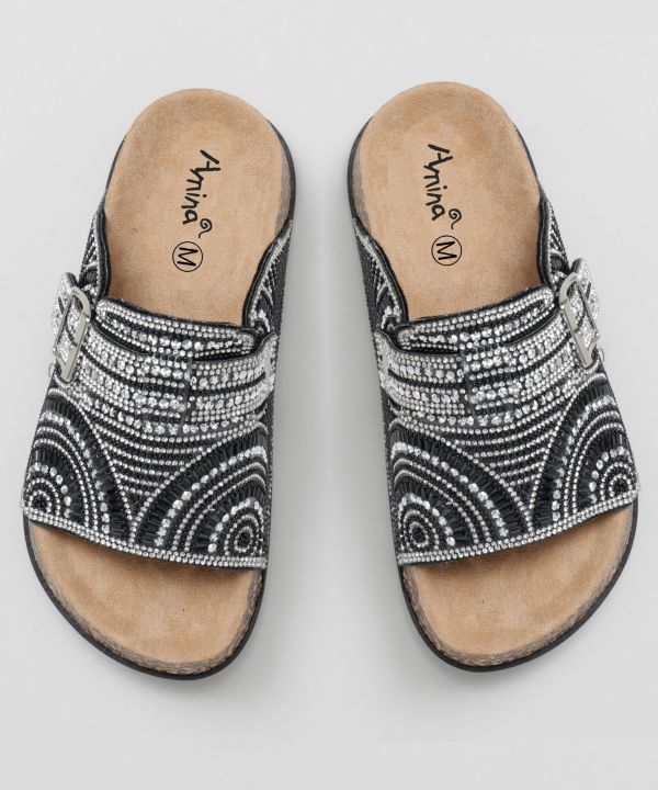 Mandala Platform Sandals Shoes by AMINA - Ametsuchi