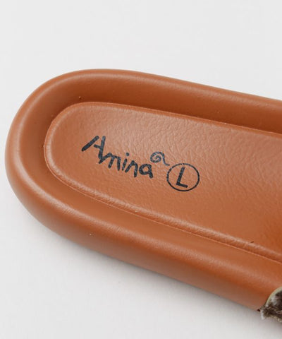 Sequin Slide Sandals Shoes by AMINA - Ametsuchi