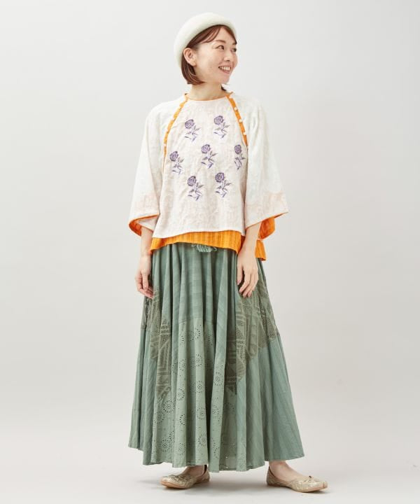 Floral Jacquard Blouse