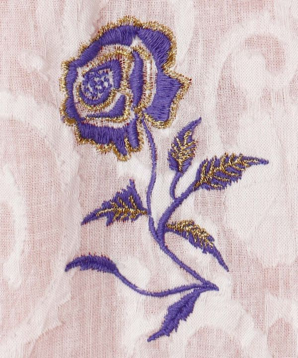 Floral Jacquard Blouse