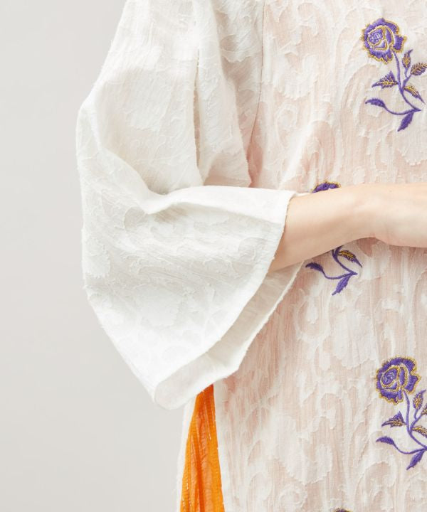 Floral Jacquard Dress