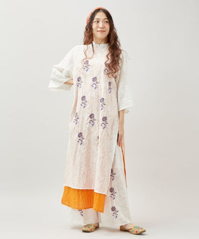 Floral Jacquard Dress