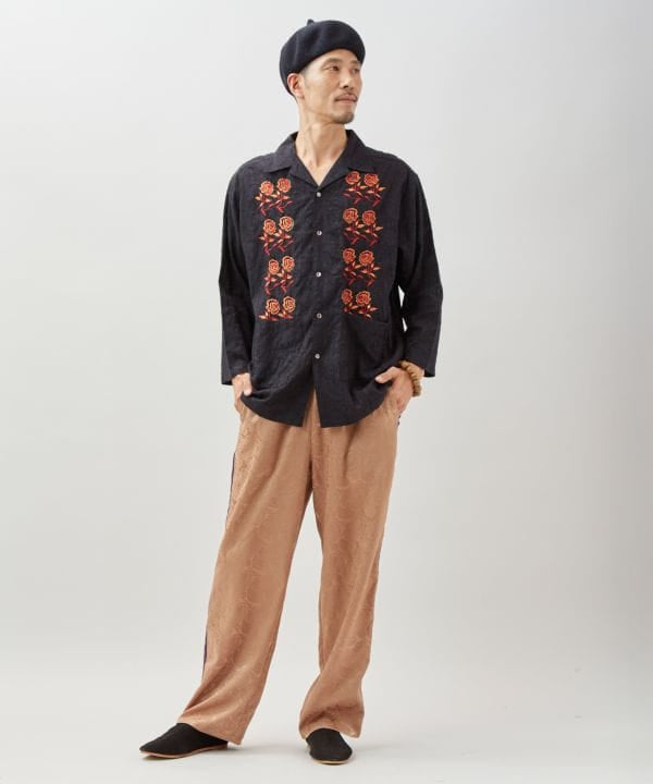 Floral Jacquard Shirt for Men