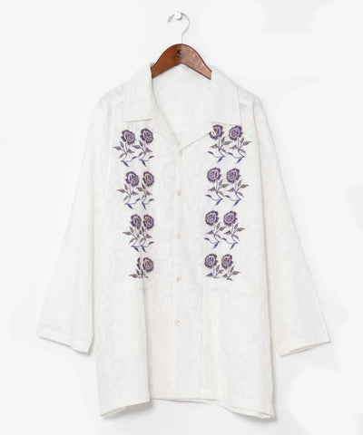 Floral Jacquard Shirt for Men