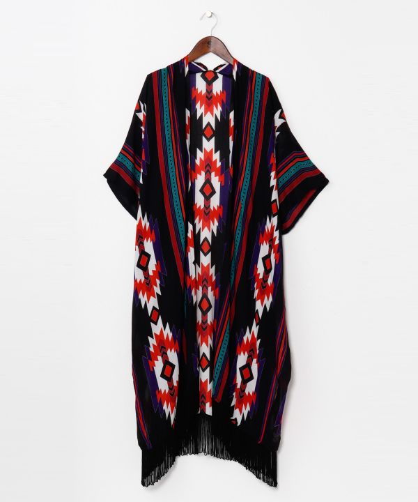 Mexican Serape Cardigan by AMINA - Ametsuchi