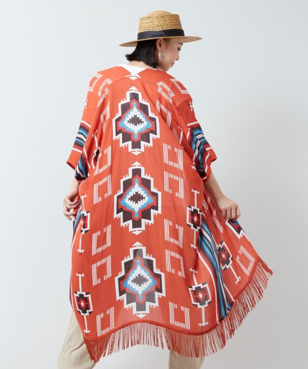 Mexican Serape Cardigan by AMINA - Ametsuchi