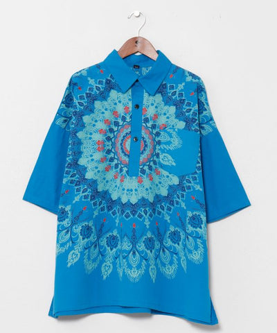 Mandala Oversized Pullover by AMINA - Ametsuchi