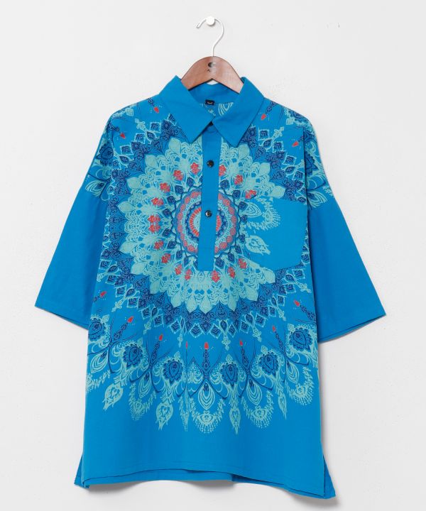 Mandala Oversized Pullover by AMINA - Ametsuchi