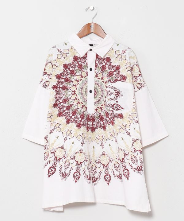 Mandala Oversized Pullover by AMINA - Ametsuchi