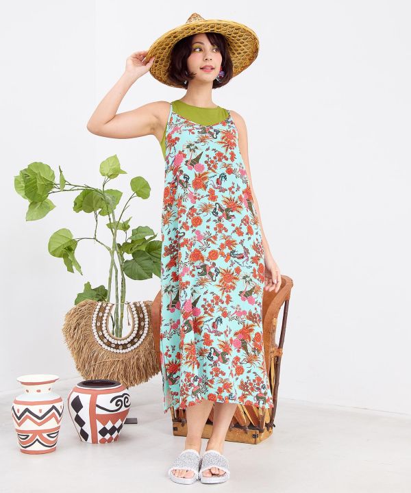 Songkran Calavera Camisole Dress Dresses by AMINA - Ametsuchi