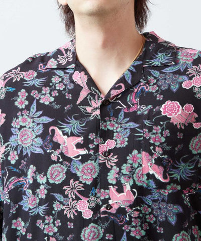 Songkran Calavera Resort Shirt Tops by AMINA - Ametsuchi