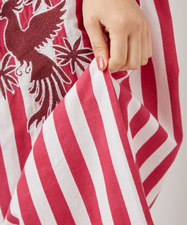 Otomi Stripe Cotton Pants by AMINA - Ametsuchi