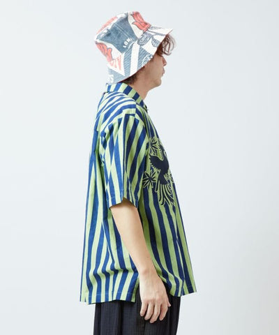 Otomi Stripe Oversized Shirt by AMINA - Ametsuchi