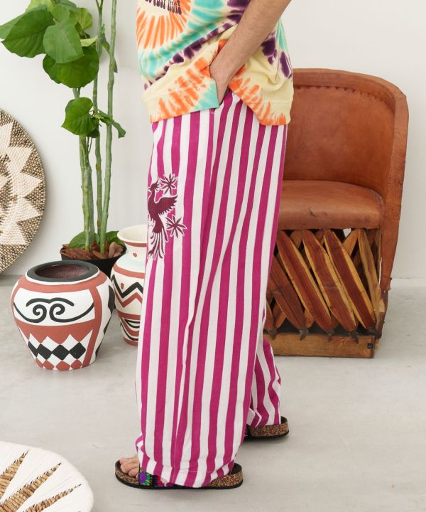 Otomi Stripe Tapered Pants by AMINA - Ametsuchi