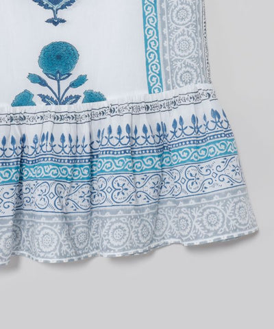 Indian Block Print Dress Dresses by AMINA - Ametsuchi