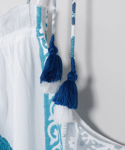 Indian Block Print Dress Dresses by AMINA - Ametsuchi