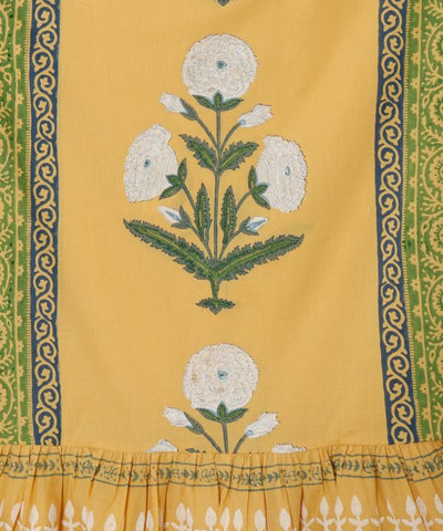 Indian Block Print Dress Dresses by AMINA - Ametsuchi