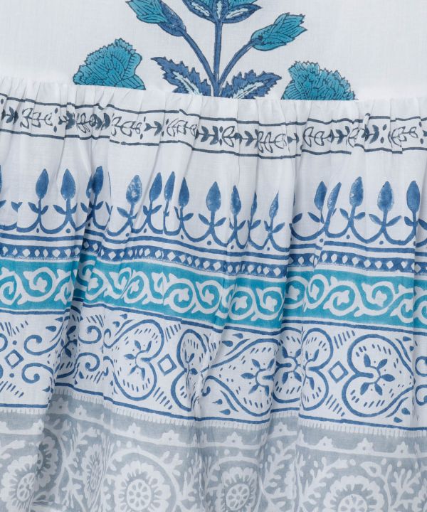 Indian Block Print Dress Dresses by AMINA - Ametsuchi