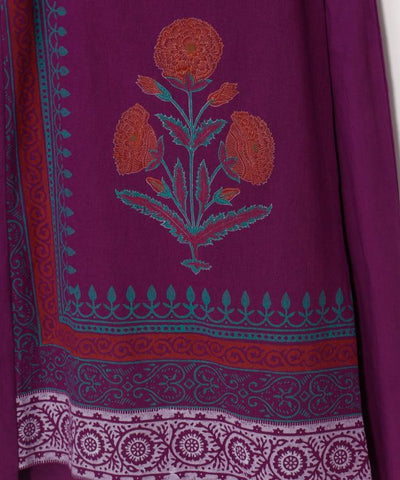 Block Print Wrap Pants Pants & Shorts by AMINA - Ametsuchi