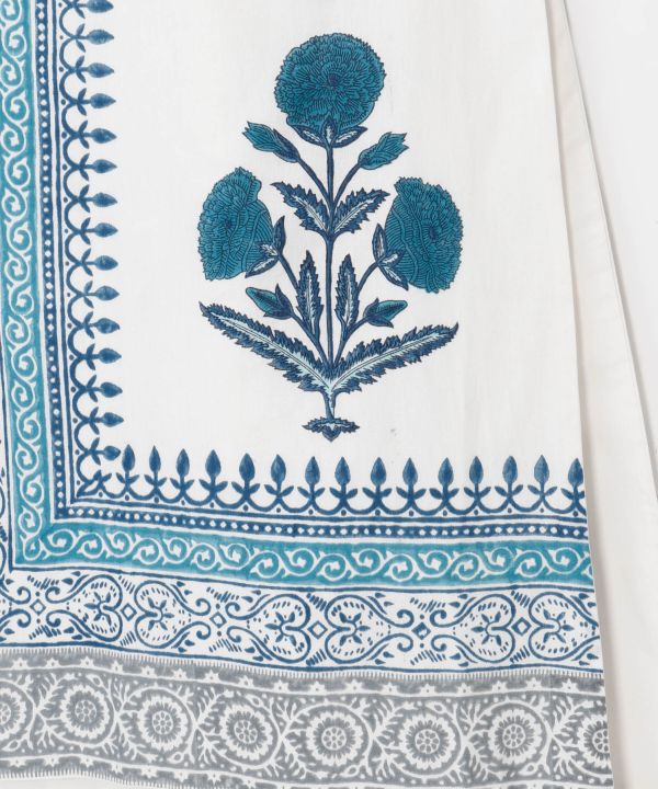 Block Print Wrap Pants Pants & Shorts by AMINA - Ametsuchi