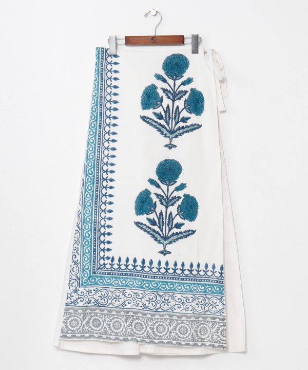 Block Print Wrap Pants