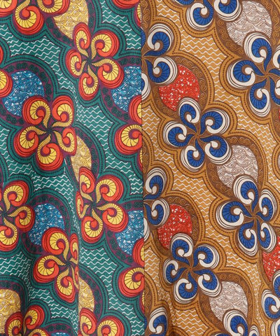 Kitenge Patchwork Pattern Camisole Dress Dresses by AMINA - Ametsuchi