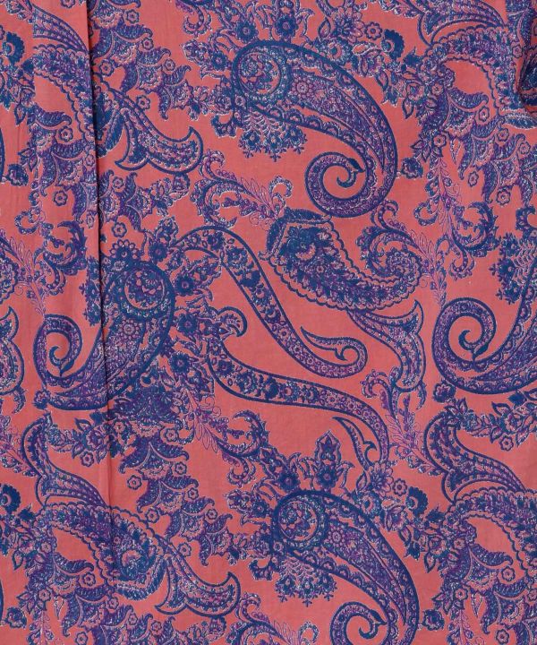 Paisley Cotton Pullover Shirt by AMINA - Ametsuchi