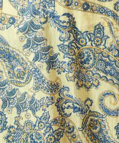 Paisley Cotton Pullover Shirt by AMINA - Ametsuchi