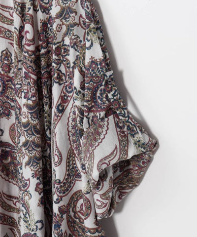 Paisley Cotton Cardigan by AMINA - Ametsuchi