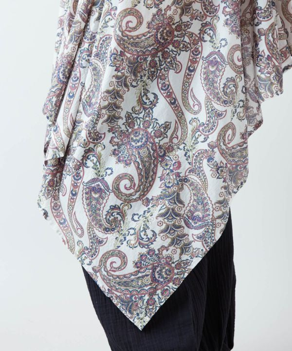 Paisley Cotton Cardigan by AMINA - Ametsuchi