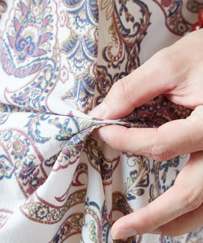 Paisley Cotton Cardigan by AMINA - Ametsuchi