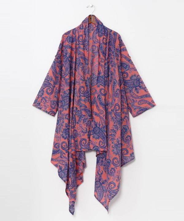 Paisley Cotton Cardigan by AMINA - Ametsuchi