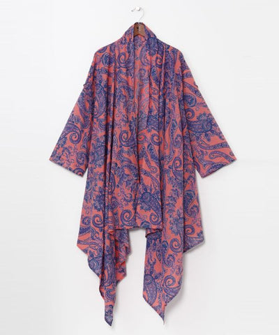 Paisley Cotton Cardigan by AMINA - Ametsuchi